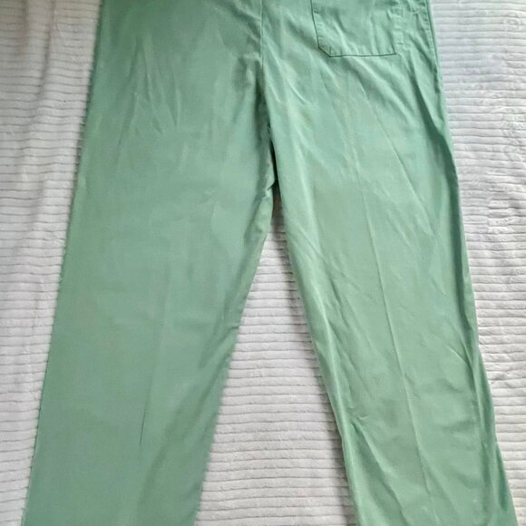 Women's Size Medium Apple Life Brand Teal Scrub Uniform Pants - Picture 2 of 8